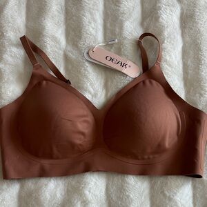 Women’s OEAK Smooth Wireless Bra in Chocolate Brown NWT NEW XL X Large